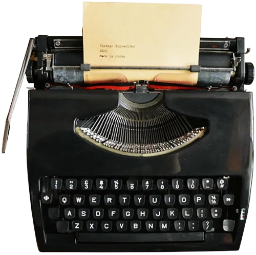 Vintage Manual Typewriter Machine with Ribbon