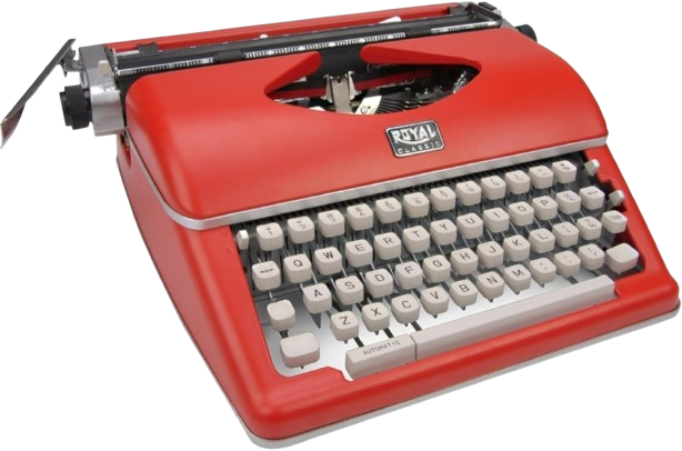 Classic Manual Typewriter (red)