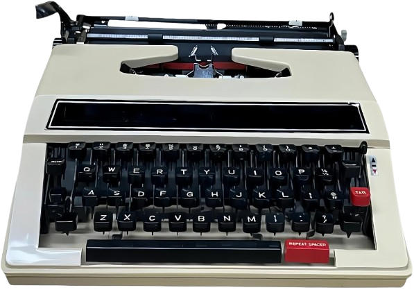 Vintage Mechanical English Typewriter